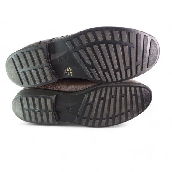 Apex Lexington Moc Toe Dress Oxfords Brown Leather LT910M Men\'s 12 XW‎ main image 10